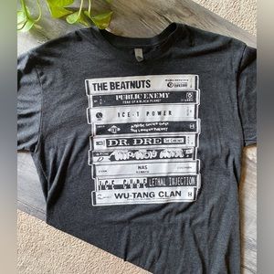 90s Hip Hop/Rap Artist Tapes Graphic Tee | Men’s | M